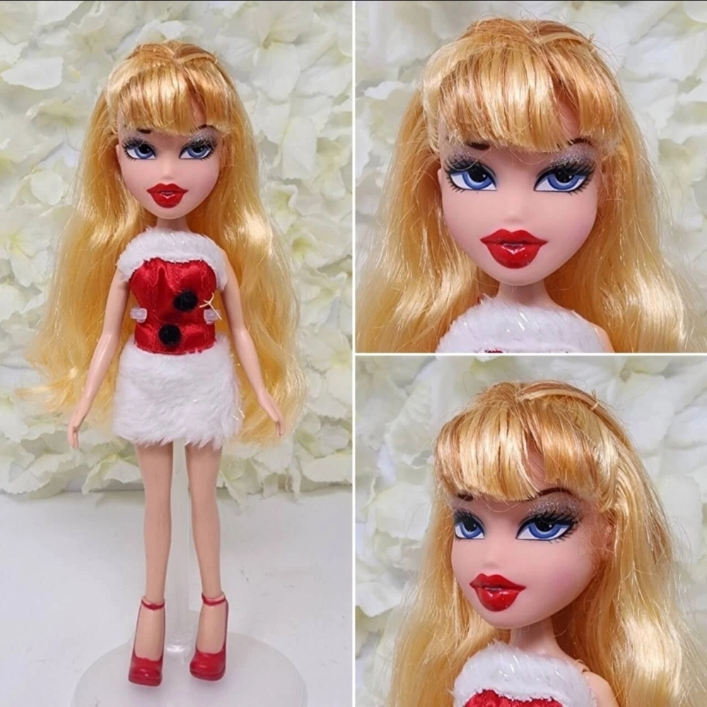 MGA Bratz 6th edition Holiday Cloe Red Lip In Santa Dress Doll Christmas